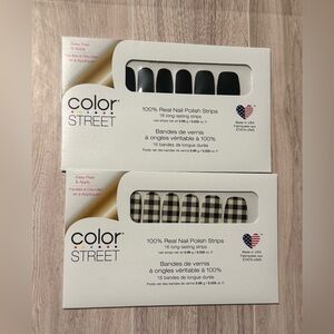 Color Street Nails - Midnight in Manhattan & Plaid About You - 2 FULL SETS